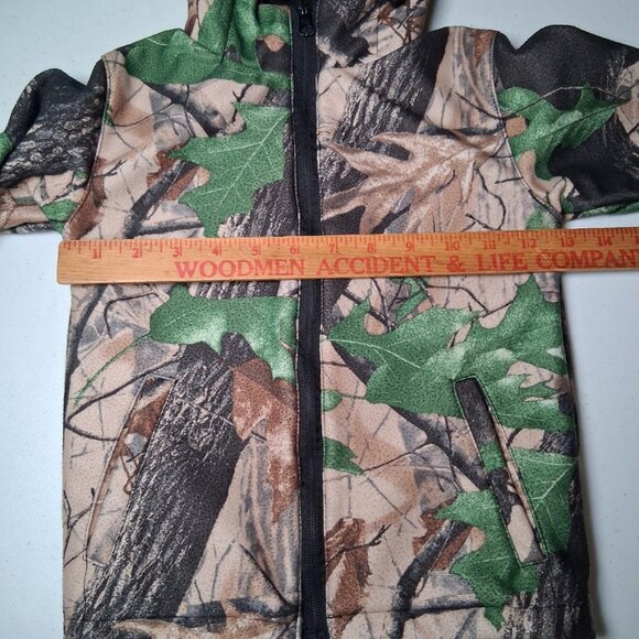 Oaki Oakiwear Tree Camo Jacket Youth 3T Camouflage Hunt Hunting Outdoors Hooded - Picture 5 of 12